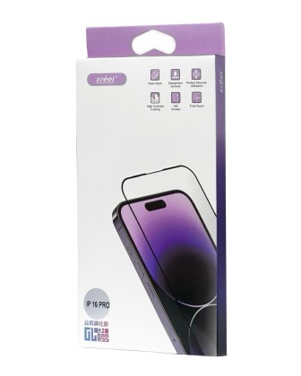 Защитное стекло для i-Phone 16 Pro 6.3" Xreel чёрное
