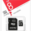 micro SDHC карта памяти Smartbuy 8GB Сlass 10 (с адаптером SD)