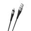 Usb Кабель-зарядка Lightning Borofone BX32 Munificent 2.4A 1м силиконовый чёрный