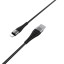 Usb Кабель-зарядка Lightning Borofone BX32 Munificent 2.4A 1м силиконовый чёрный