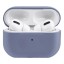 Силиконовый чехол для AirPods Pro 2 c карабином сиреневый
