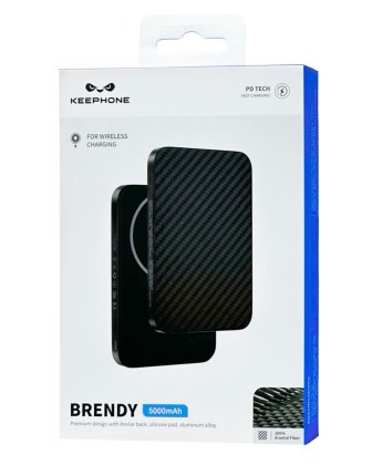 Powerbank магнитный с MagSafe Keephone Brendy 5000mAh черный