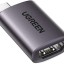 OTG Ugreen US320 USB-C (папа) на HDMI (мама) серый