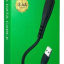 Usb Кабель-зарядка Lightning Borofone BX37 Wieldy 2.4A 1м в оплётке PVC чёрный