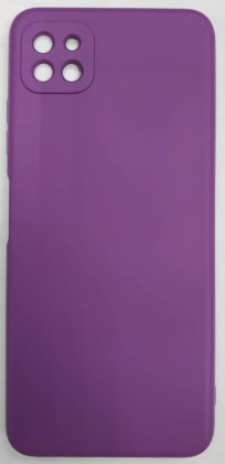 Накладка для Samsung Galaxy A22S Silicone cover без логотипа сиреневая