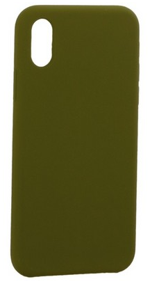 Чехол-накладка  i-Phone X/XS Silicone icase  №48 болотная