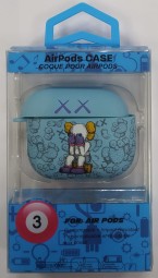 Силиконовый светящийся в темноте чехол для AirPods 3 Luxo Kaws рисунок №7