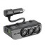 Разветвитель прикуривателя Earldom ET-CS4 120W 3 гнезда/3USB/2C + LCD черный