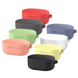 Силиконовый чехол с карабином для Xiaomi AirDots в ассортименте