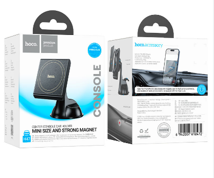 Держатель в автомобиль на торпеду Hoco H47 магнитный черный