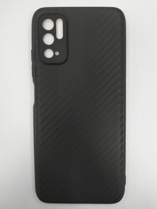 Накладка для Xiaomi Redmi Note 10T силикон карбон