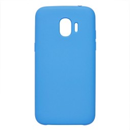 Накладка для Samsung Galaxy A5 (2018)/A8 (2018) Silicone cover голубая