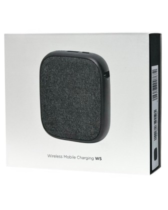 Powerbank с функцией беспроводной зарядки Solove Power Bank W5 10000mAh черный