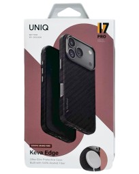 Накладка для i-Phone 17 Pro Uniq Keva Edge Magsafe бордовая