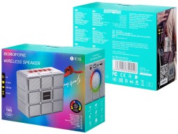 Bluetooth колонка Borofone BR16 BT5.1/1200mAh/4ч/5Вт/TF/AUX/FM серая