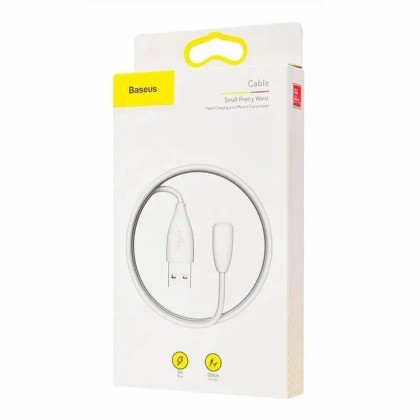 Usb Кабель-зарядка Lightning Baseus Small Pretty Waist 1м (CALMY-02) белый