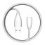 Usb Кабель-зарядка Lightning Baseus Small Pretty Waist 1м (CALMY-02) белый