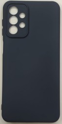Накладка для Samsung Galaxy A23 4G силикон матовый тёмно-синии