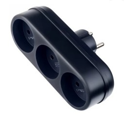 Сетевой фильтр Perfeo RuPower (3L) 3 розетки 6A без заземления черный