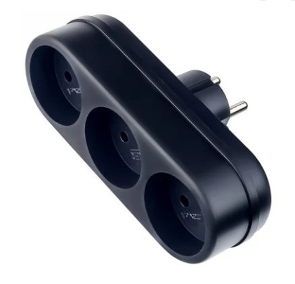 Сетевой фильтр Perfeo RuPower (3L) 3 розетки 6A без заземления черный