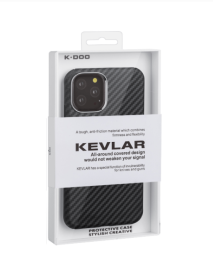Накладка для i-Phone 15 Pro K-Doo Mag Kevlar карбон черная