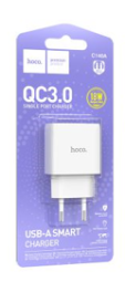 Сетевое зар. устр. Hoco C140A 1USB QC3.0 белое