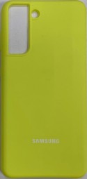 Накладка для Samsung Galaxy S21/S30 Silicone cover желтая