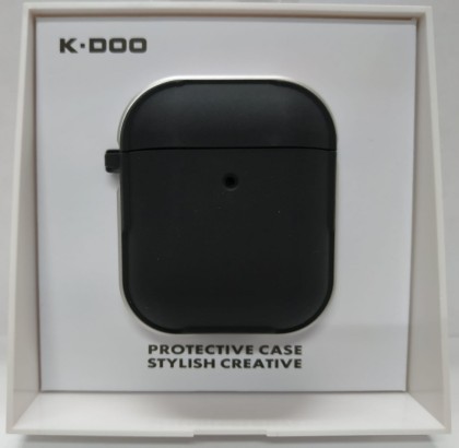 Силиконовый чехол для AirPods 1/2 K-DOO CrashGuard черный