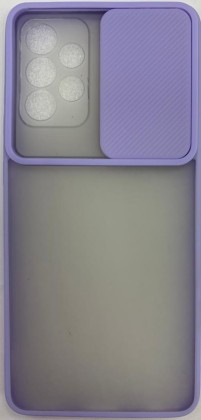 Накладка со шторкой камеры Samsung Galaxy A52 5G матовая сиреневая