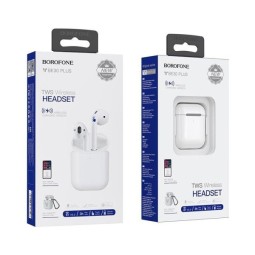 Беспроводные наушники TWS Borofone BE30 Plus BT5.0/35mAh/3.5ч белые