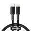 Кабель-зарядка Type-C на Lightning Baseus High Density Braided 20W 1м (CATLGD-01) черный