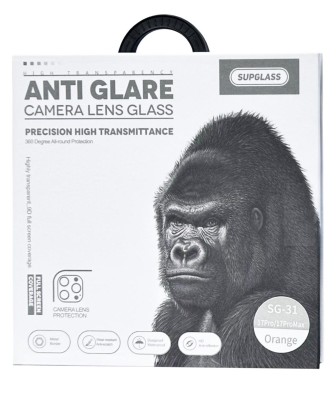 Защитное стекло для задней камеры Supglass SG-31 iPhone 17 Pro/17 Pro Max 3pcs оранжевое