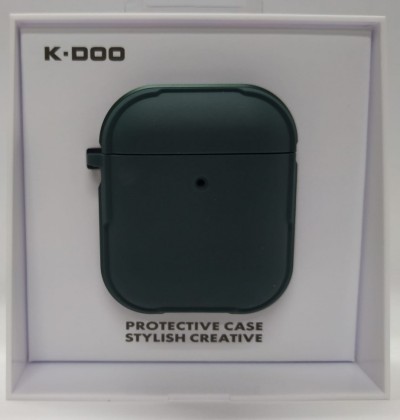 Силиконовый чехол для AirPods 1/2 K-DOO CrashGuard зеленый