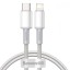 Кабель-зарядка Type-C на Lightning Baseus High Density Braided 20W 1м (CATLGD-02) белый