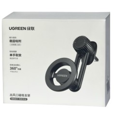 Держатель в автомобиль в воздуховод Ugreen LP776 магнитный черный