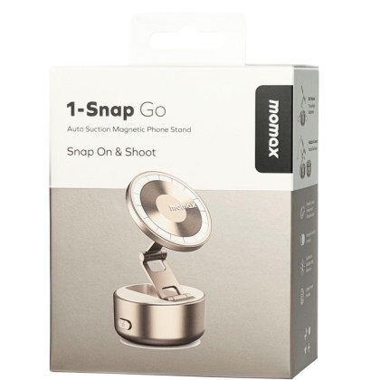 Подставка для смартфона Momax 1-Snap Go Auto Suction Magnetic Phone Stand KH20L2 песочная