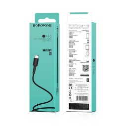 Usb Кабель-зарядка Type-C Borofone BX16 Easy 3A 1м силиконовый чёрный