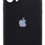 Накладка для i-Phone 13 Pro Silicone icase под оригинал, камера закрыта №18 черная