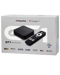 ТВ-приставка Rocktek GT1 UHD Google TV Box 2ГБ/32ГБ черная
