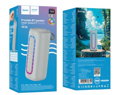 Bluetooth колонка Hoco HC36 серая