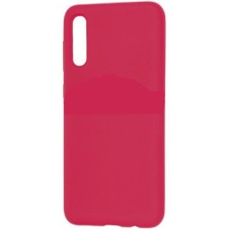 Накладка для Samsung Galaxy A70 Silicone cover малиновая