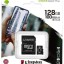 micro SDXC карта памяти Kingston 128 Class10 UHS-I Canvas Select Plus с адапт.(SDCS2/128GB)