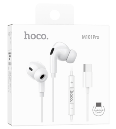 Наушники с микрофоном Hoco M101 Pro Type-C белые
