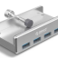 USB-хаб Orico MH4PU 4xUSB3.0 серебристый