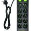 Сетевой фильтр Yemstza 2500W-10A(Max) 10 розеток+4USB+1USB-C 2м. черный