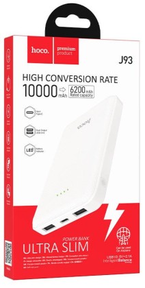 Powerbank Hoco J93 10000mAh 2USB белый