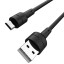 Usb Кабель-зарядка Micro Borofone BX30 Silicone 2.4A 1м силиконовый чёрный