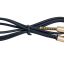 Аудиокабель AUX 3,5mm Hoco угловой с микрофоном UPA02 1m чёрный