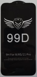 Защитное стекло для i-Phone 11 Pro/X/XS 5.8" 99D чёрное