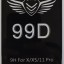 Защитное стекло для i-Phone 11 Pro/X/XS 5.8" 99D чёрное